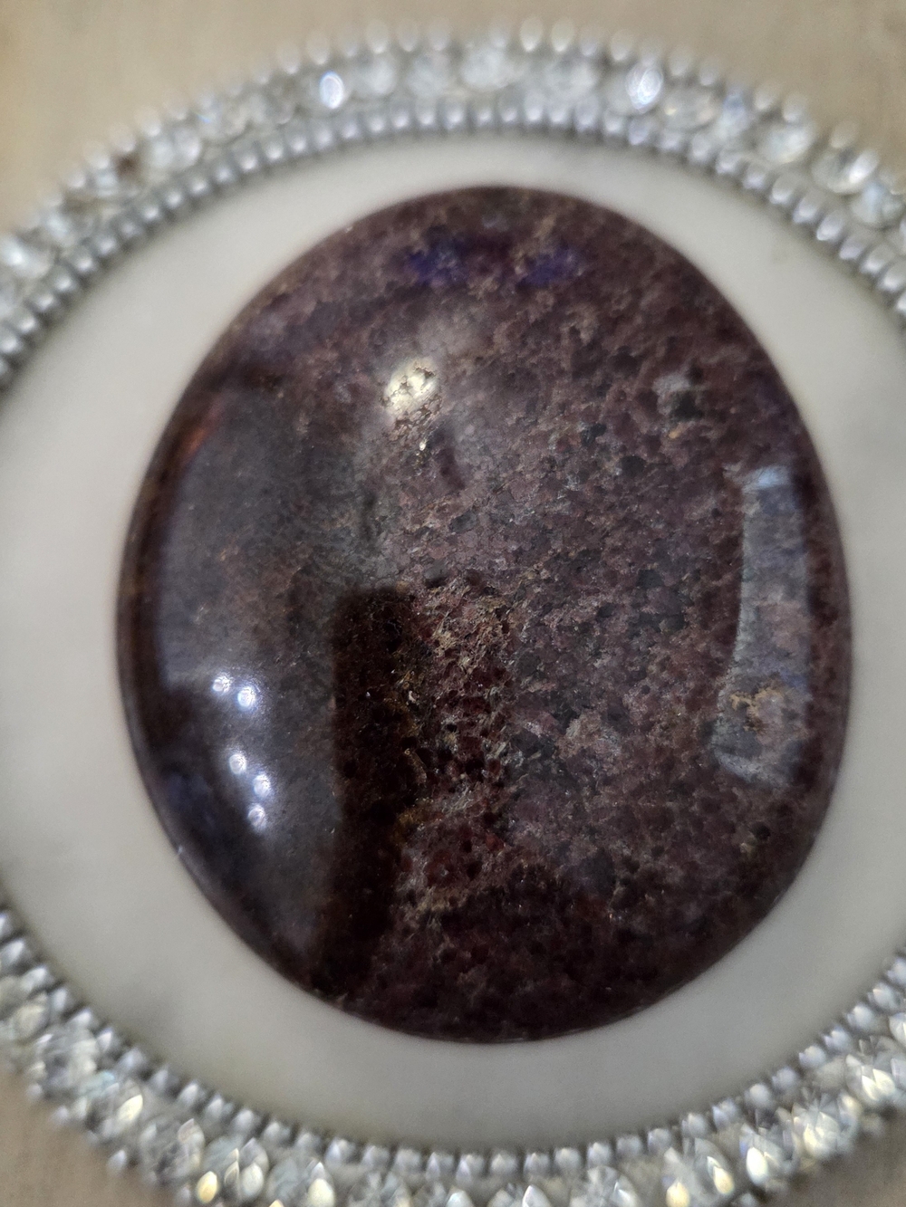 Natural Llanite Jasper Que Serra Palm Stone #14 New